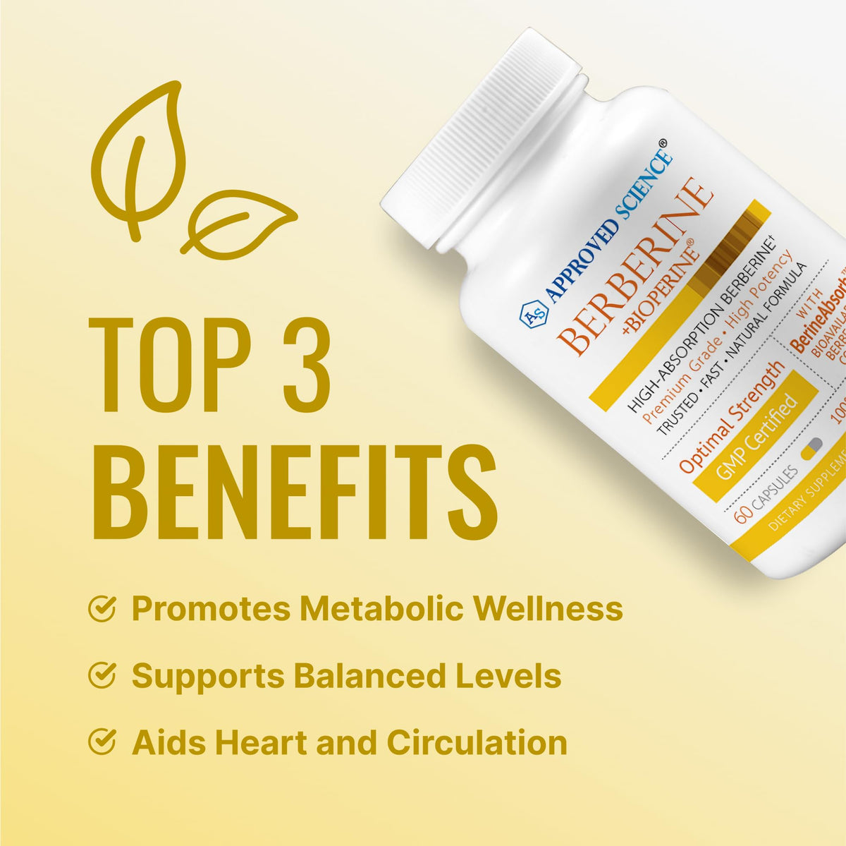 Approved Science Berberine - 60 Capsules