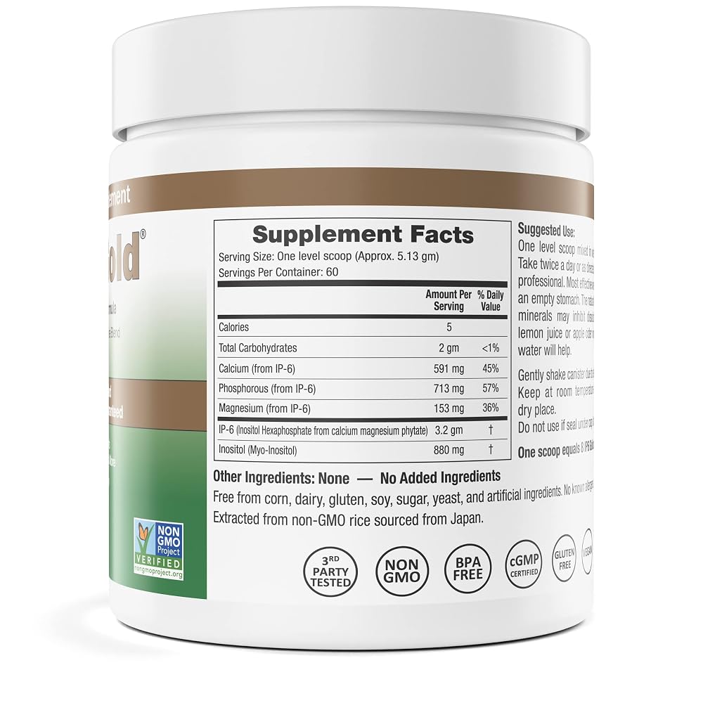 IP6 Gold Inositol Powder with Myo-Inositol - 308 g - image 2