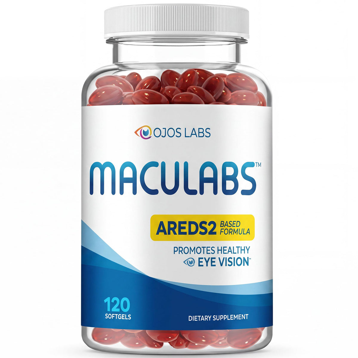 OjosLabs AREDS 2 Eye Vitamin Lutein Supplement - 120 Softgels