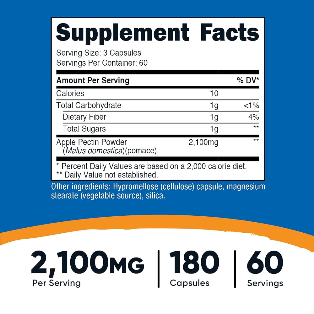 Nutricost Apple Pectin Capsules