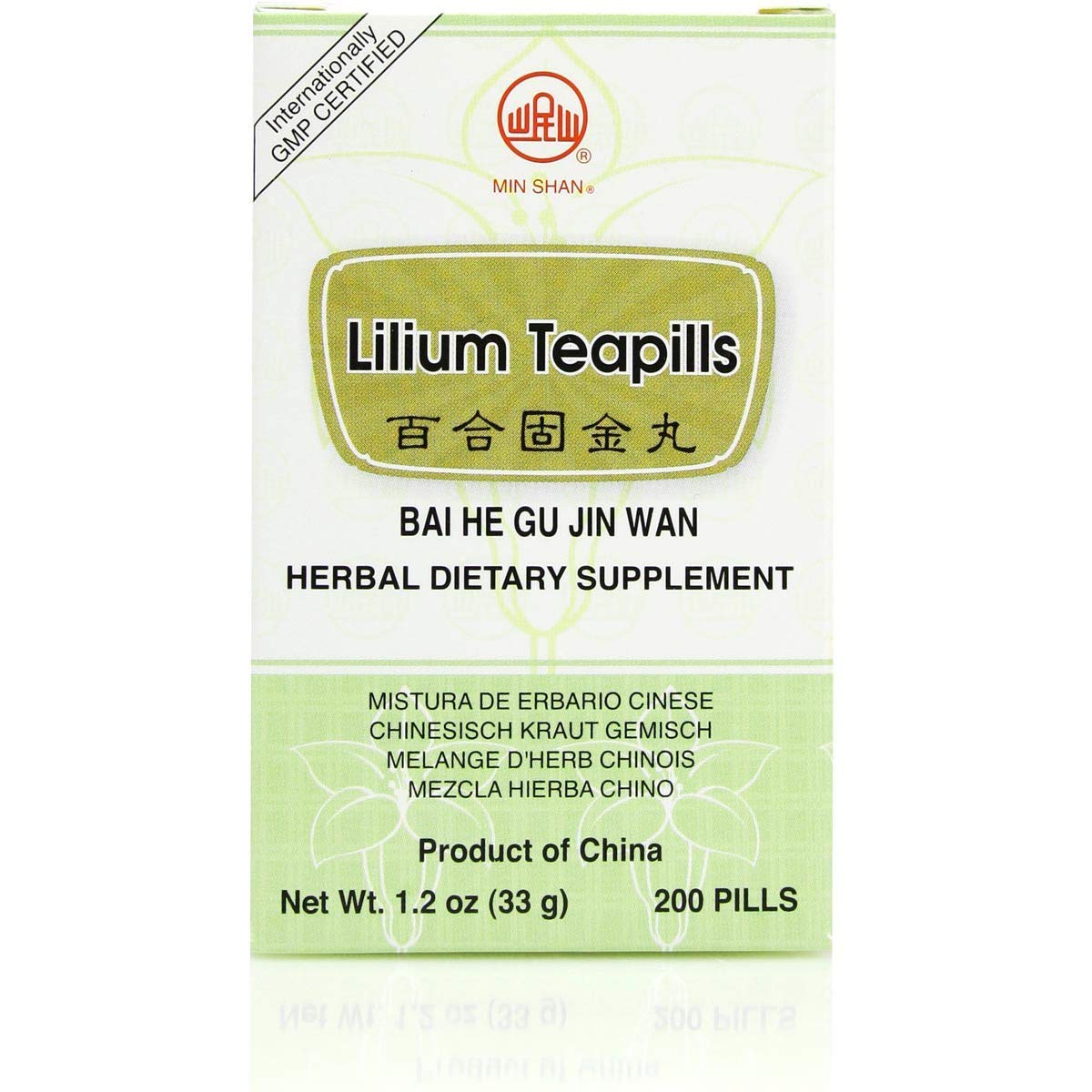 Plum Flowers Bai He Gu Jin Wan Lilium Teapills - 200 Count