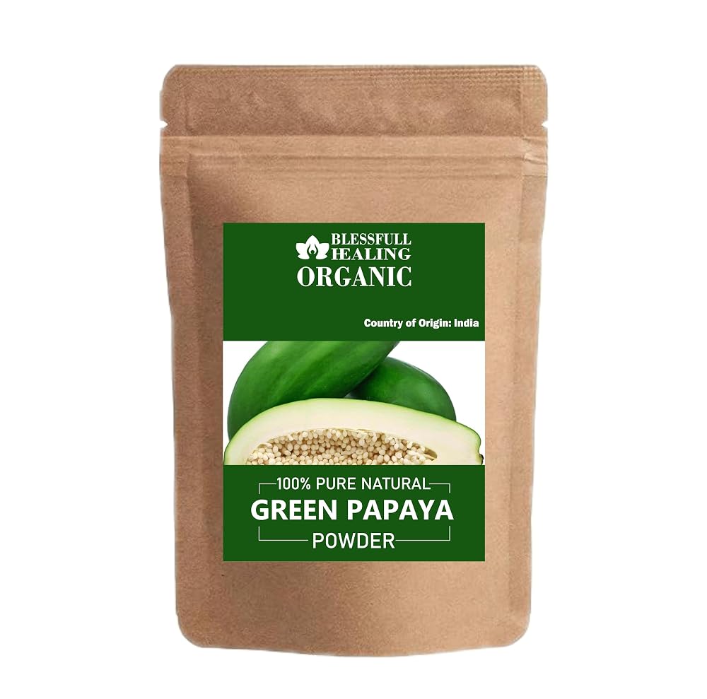 Blessfull Healing Organic Green Papaya Powder 100% Pure Natural 200