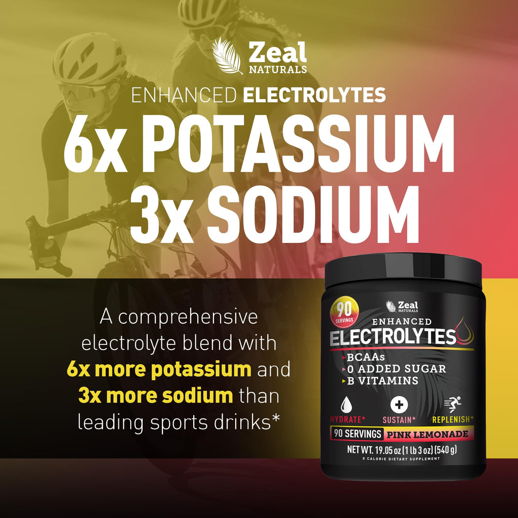 Zeal Naturals Electrolyte Powder - 90 Servings
