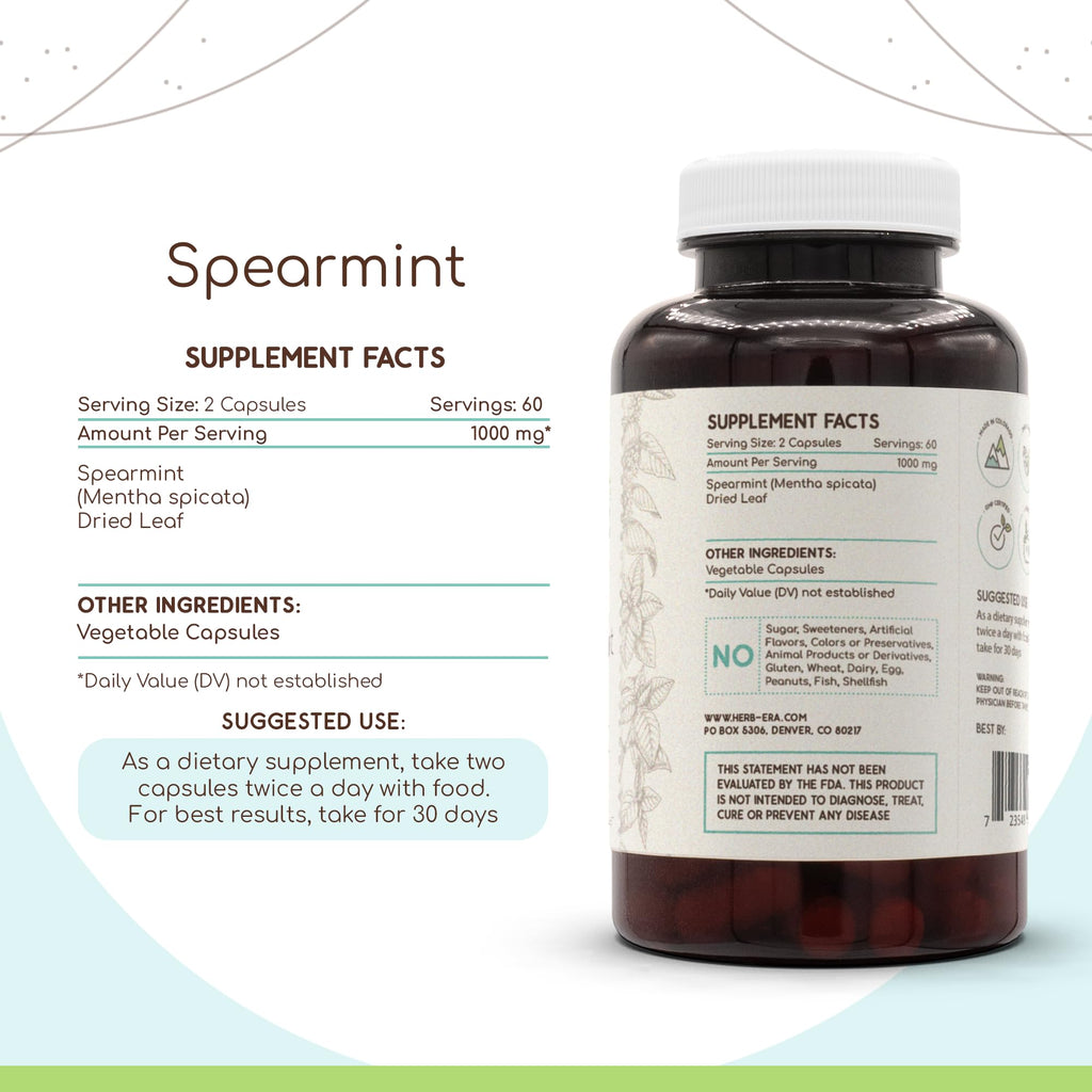 HerbEra Spearmint 60/120 Capsules