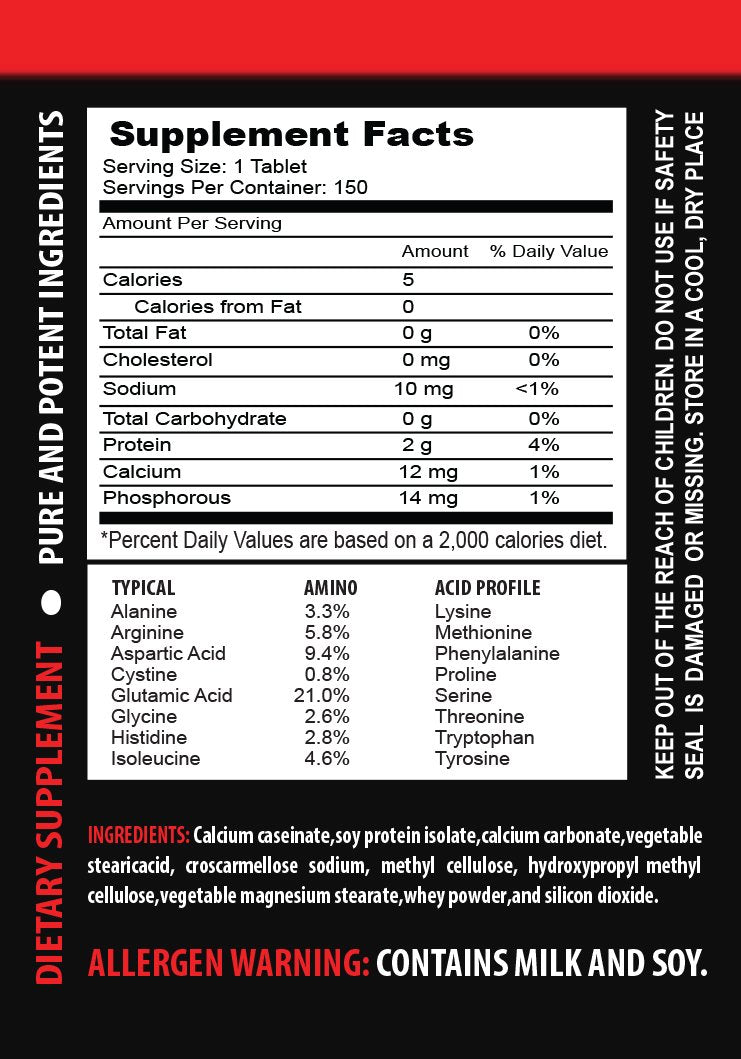 VIP Supplements Amino Acid 2200 MG Complex - 300 Tablets - image 2