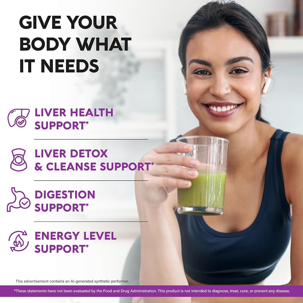 NUTRAHARMONY Liver Cleanse Detox & Repair - Milk Thistle