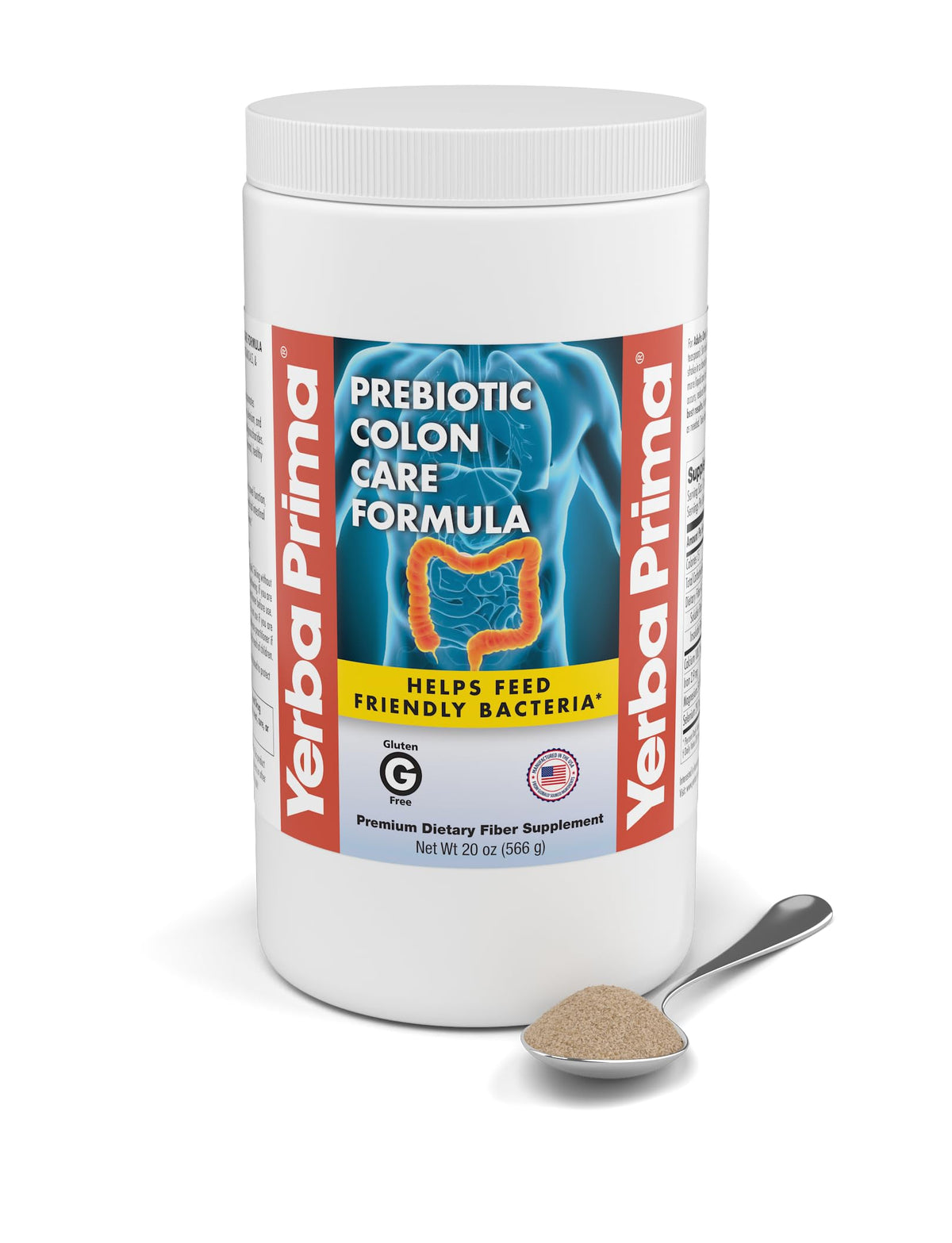 Yerba Prima Prebiotic Colon Care Formula Powder - 20 oz (Pack of 2) - image 6