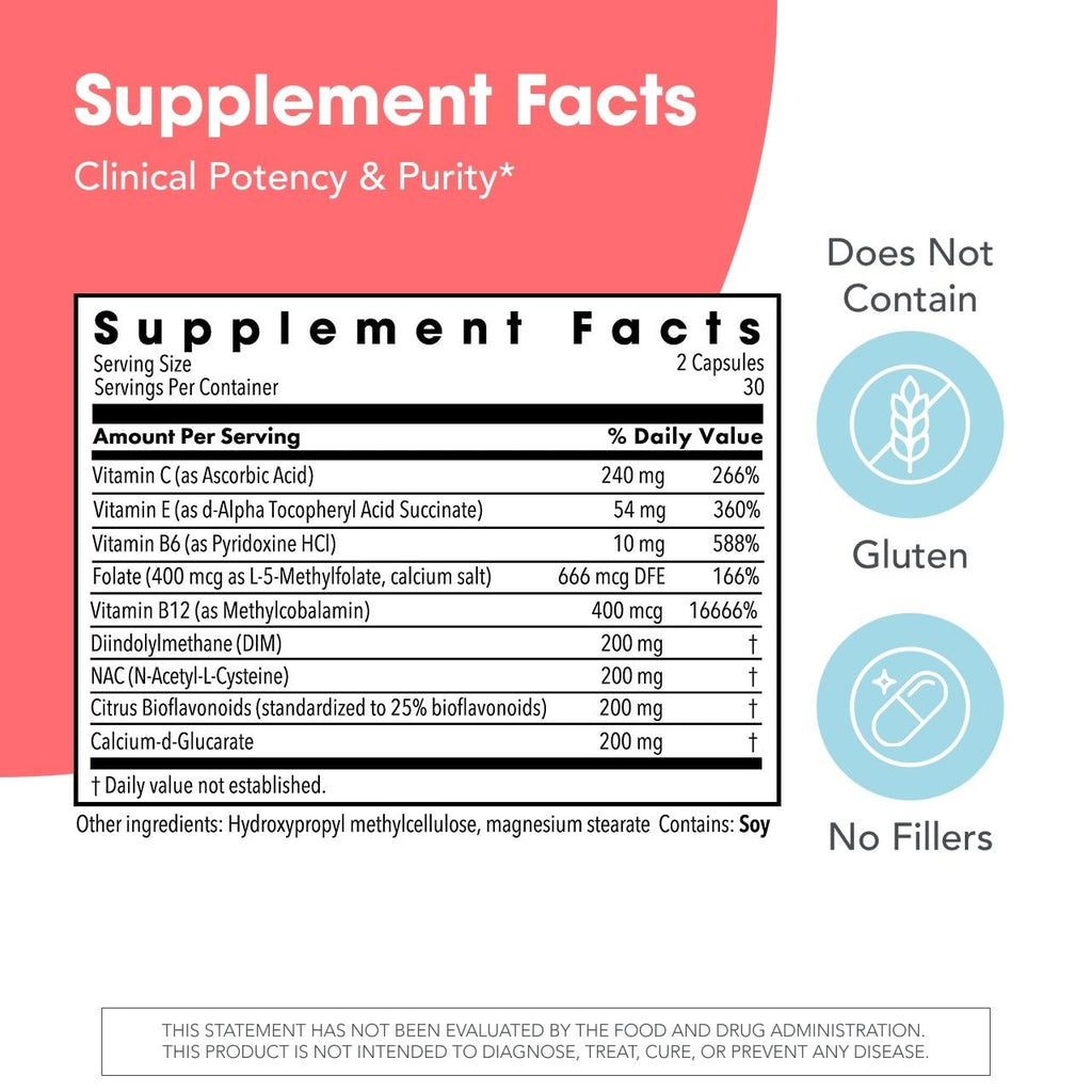 Metabolic Maintenance DIM Complex with NAC - 60 Capsules - image 3