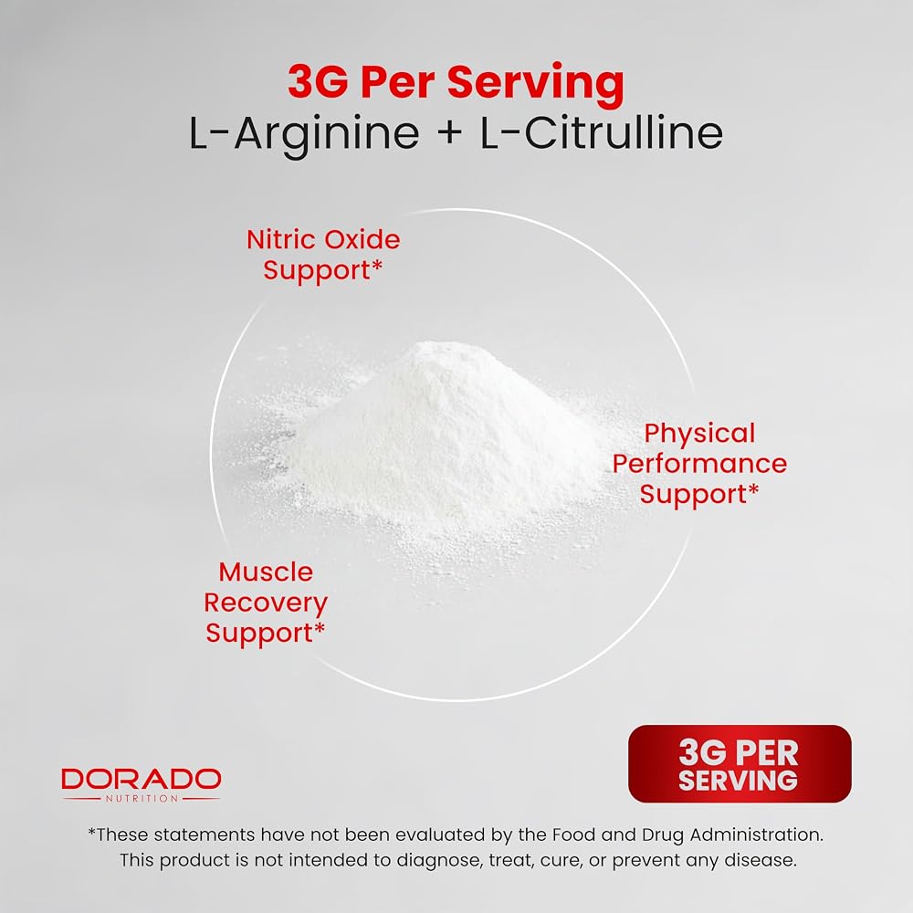 Dorado NUTRITION8 L Arginine L Citrulline Supplement - Stamina