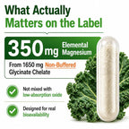 HCL Herbal Code Labs Magnesium Glycinate 350mg - 120 Capsules - image 4