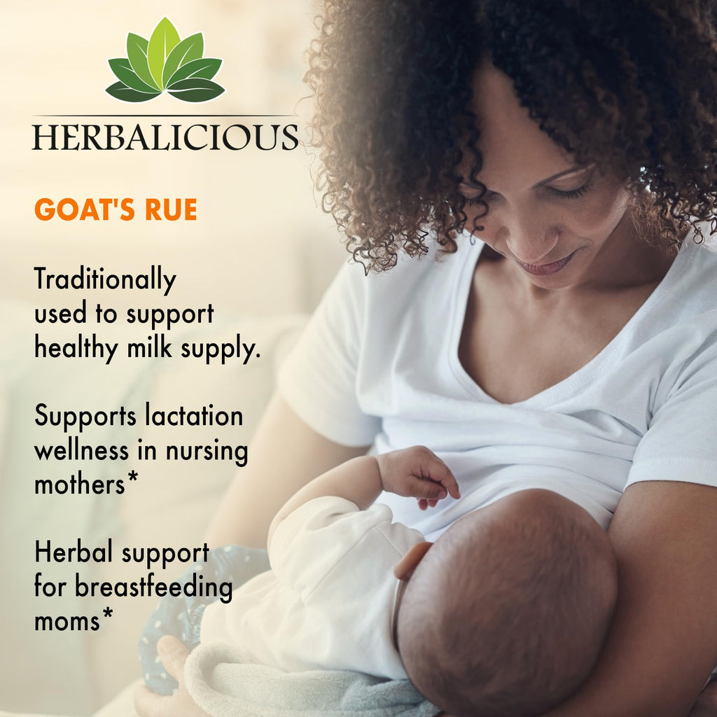 HERBALICIOUS Goat's Rue 1000mg Capsules for Breastmilk Support - 100 Capsules - image 5