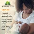 HERBALICIOUS Goat's Rue 1000mg Capsules for Breastmilk Support - 100 Capsules - image 5