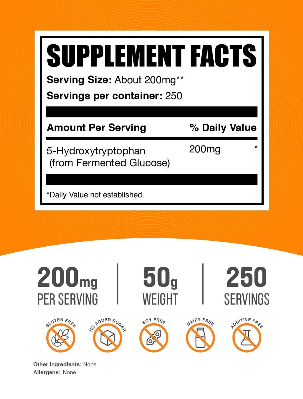 BulkSupplements.com 5-HTP Powder (5-Hydroxytryptophan)