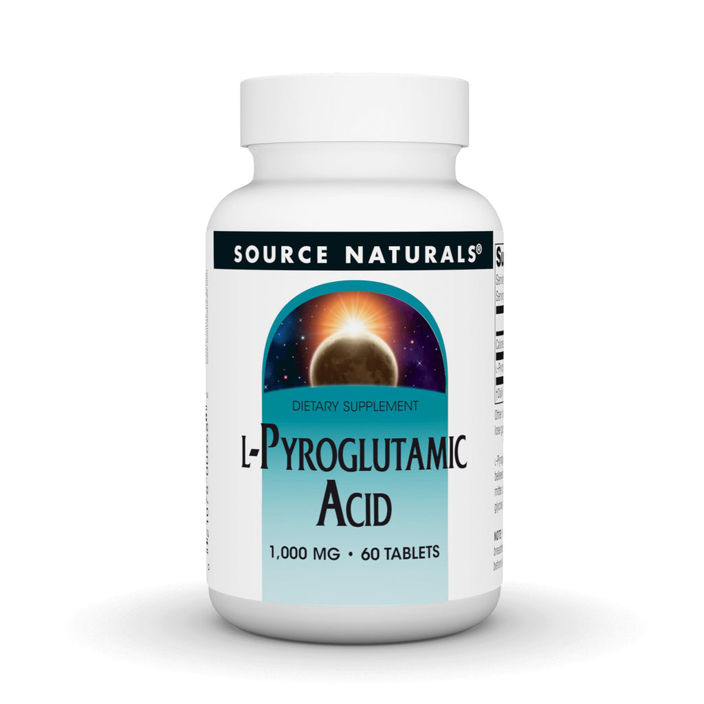 Source Naturals L-Pyroglutamic Acid 1000 mg - 60 Tablets