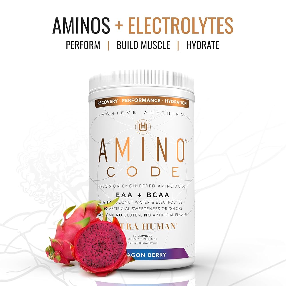 Ultra Human Amino Code EAA BCAA Powder Dragonberry - 40 Servings - image 6