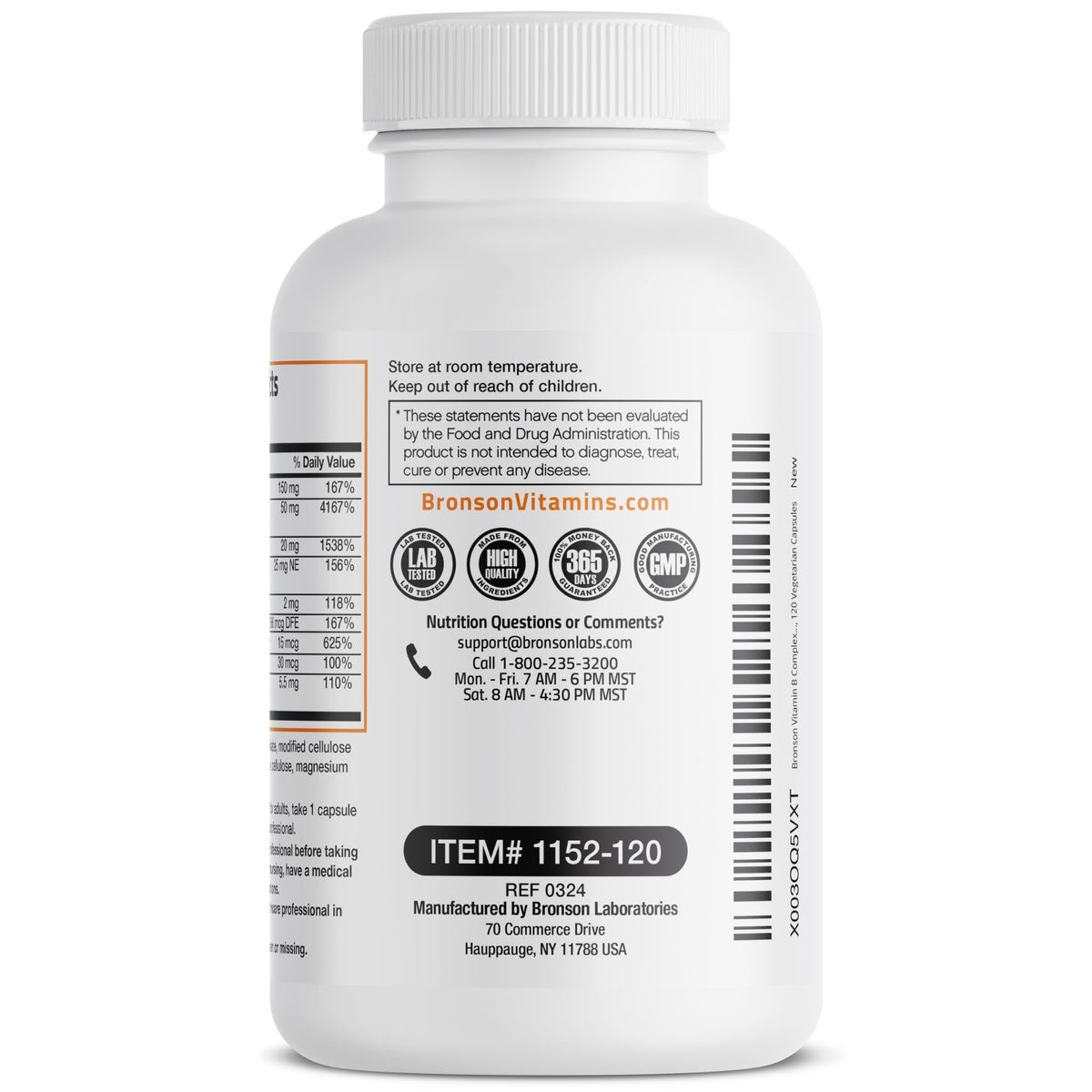 Bronson Flavored Vitamin B Capsule Supports Immunity And Energy