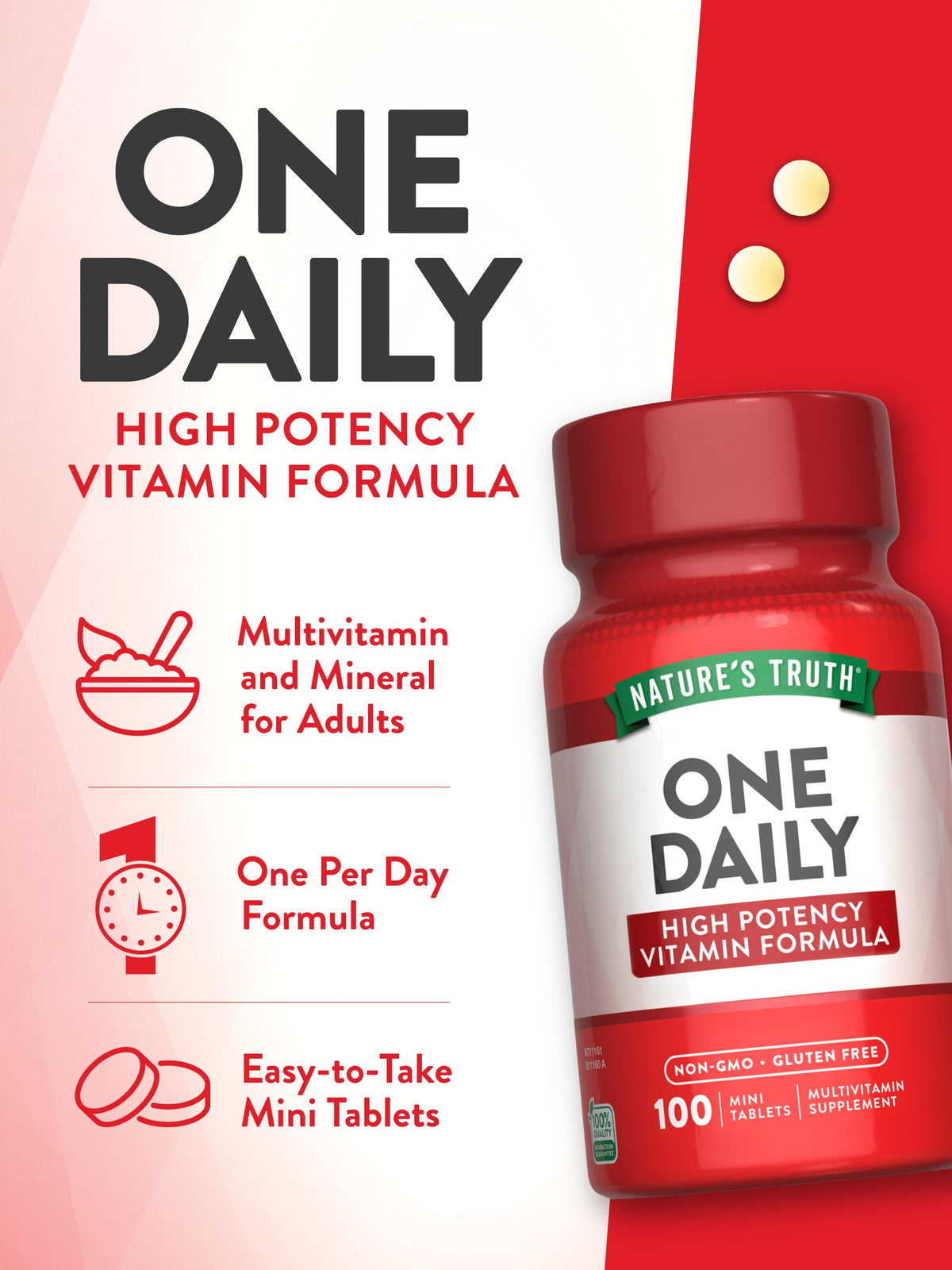 Nature's Truth One Daily Multivitamin - 100 Tablets - image 5