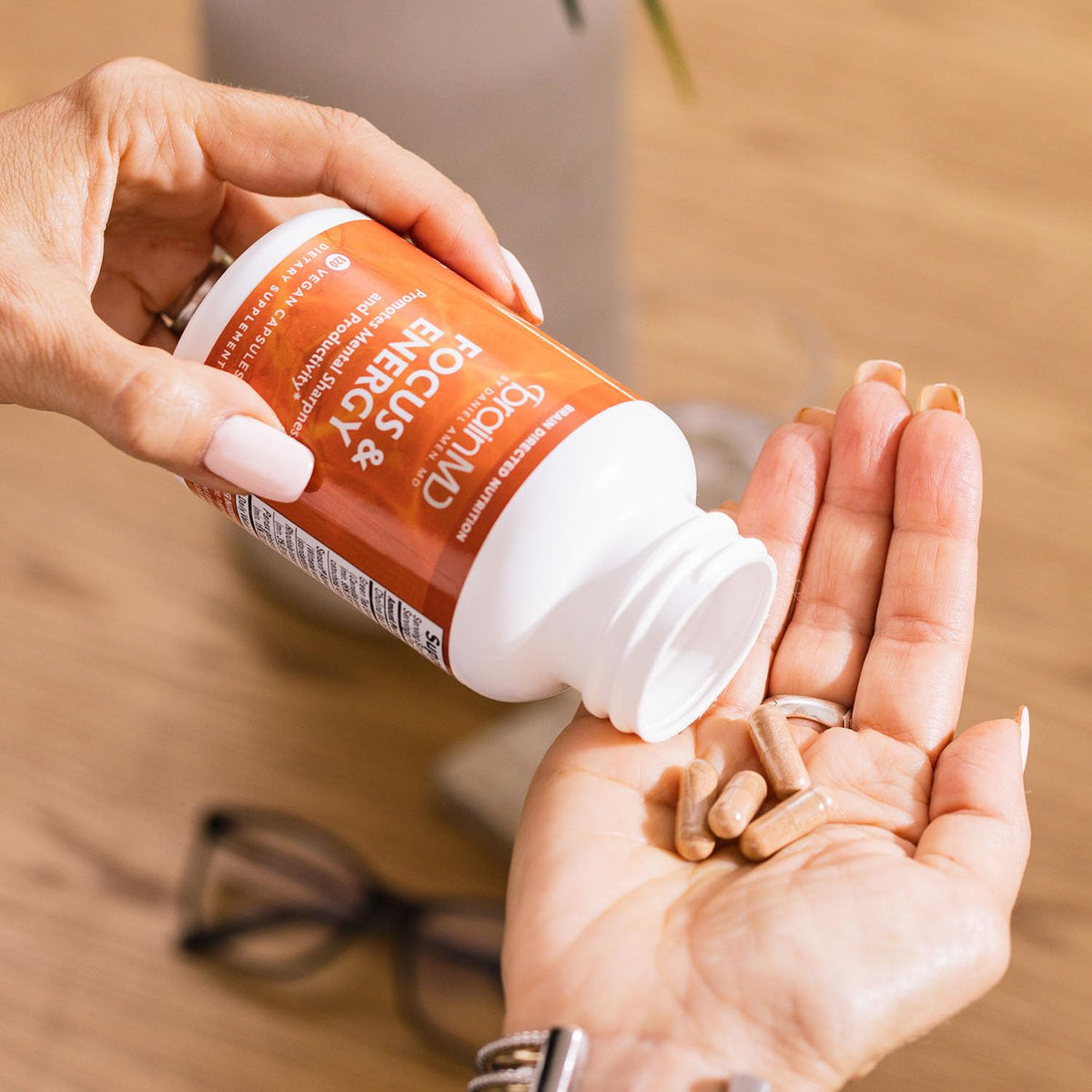 BrainMD Dr Amen Focus & Energy - 120 Capsules - image 4