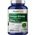 NusaPure Ginkgo Biloba 250mg - 200 Vegetarian Capsules