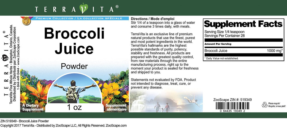 Terravita Broccoli Juice Powder - 1 oz - image 3