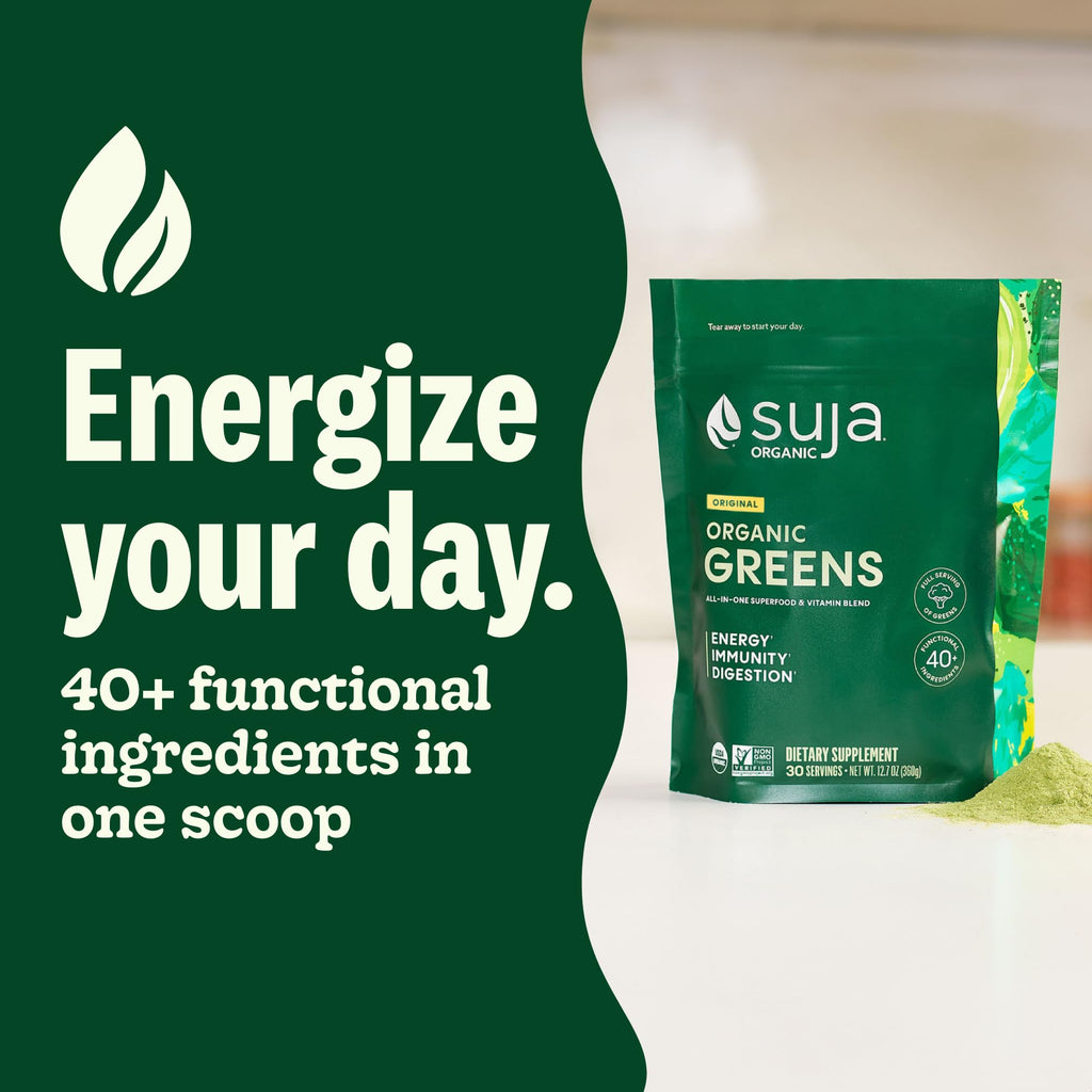 Suja Organic Greens Powder with Probiotics for Immune Support - 30 Servings - image 2
