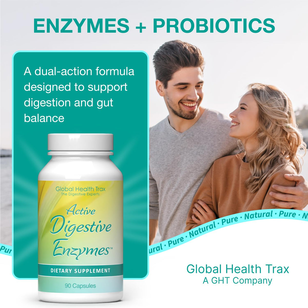 GHT Global Health Trax Active Digestive Enzymes - 90 Capsules - image 5