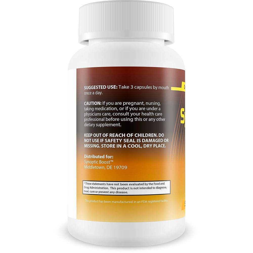 Synoptic Boost Brain Supplement for Memory & Focus - 90 Capsules - image 3