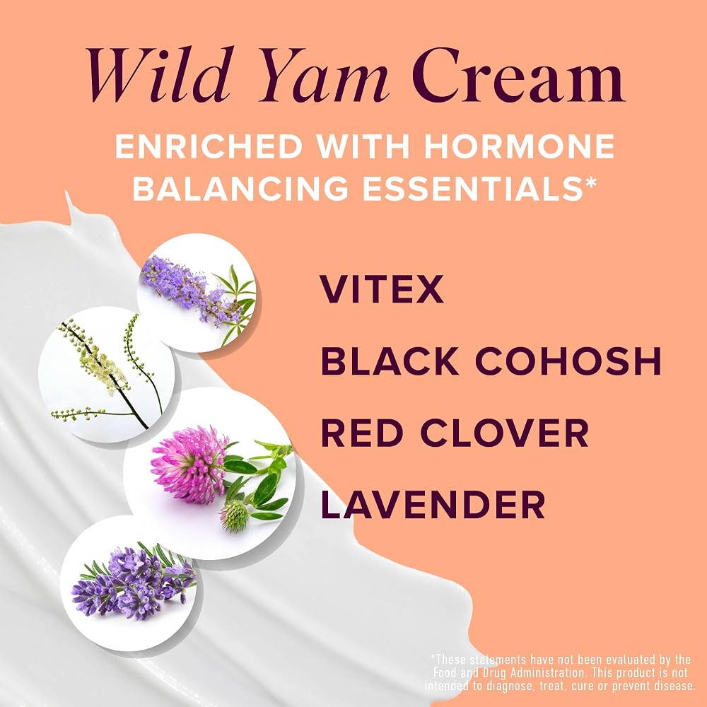 SMNutrition Wild Yam Cream for Hormone Balance - 4 Fl Oz - image 2