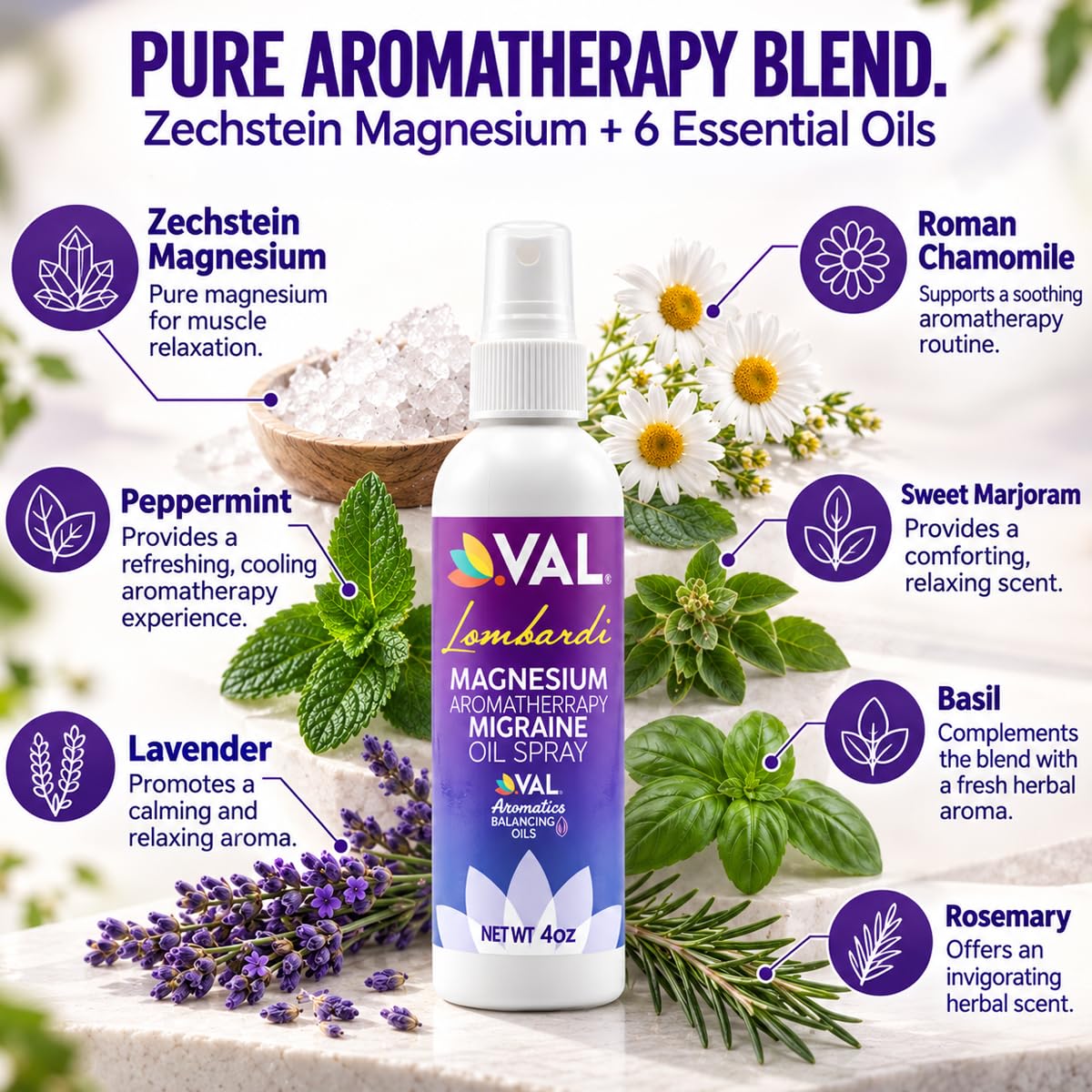 VAL Lombardi Magnesium Aromatherapy Spray - 4 oz - image 3
