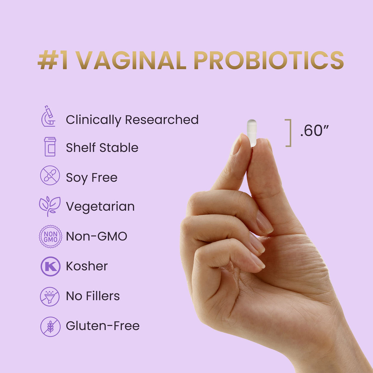 HPD Rx Pro-Fem Vaginal Health Probiotics - 30 Capsules - image 5