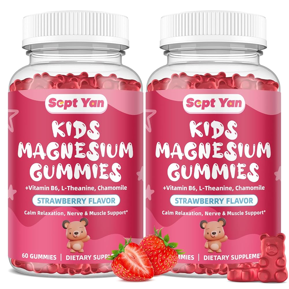 SEPT YAN Magnesium Gummies for Kids - Magnesium Citrate Supplement