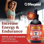 Life Cykel Cordyceps + Lion's Mane Extract Liquid Drops - 2 Fl Oz - image 6
