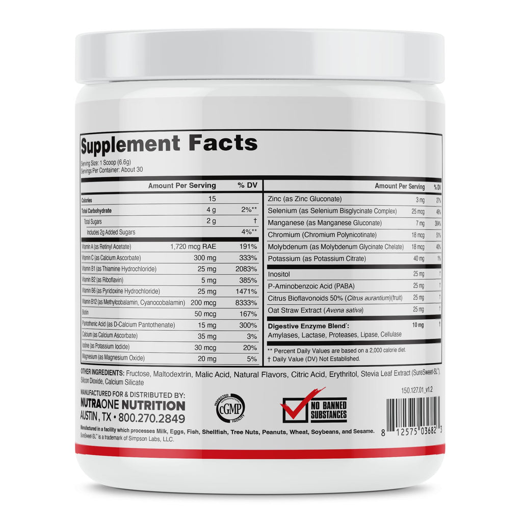 NutraOne Vitality Vitamin Powder - 30 Servings - image 3