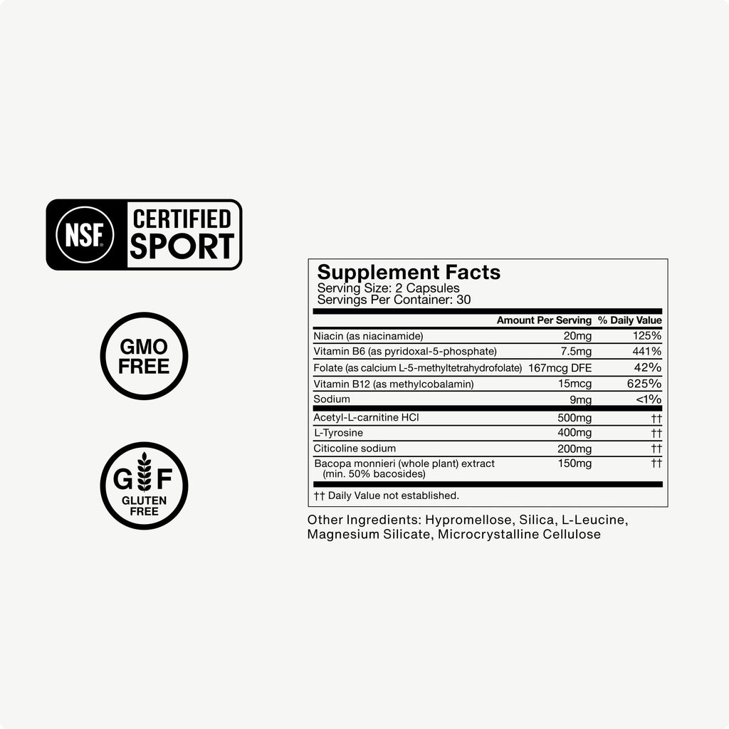 Momentous Brain Drive Nootropic Supplement for Memory & Focus - 60 Capsules - image 5