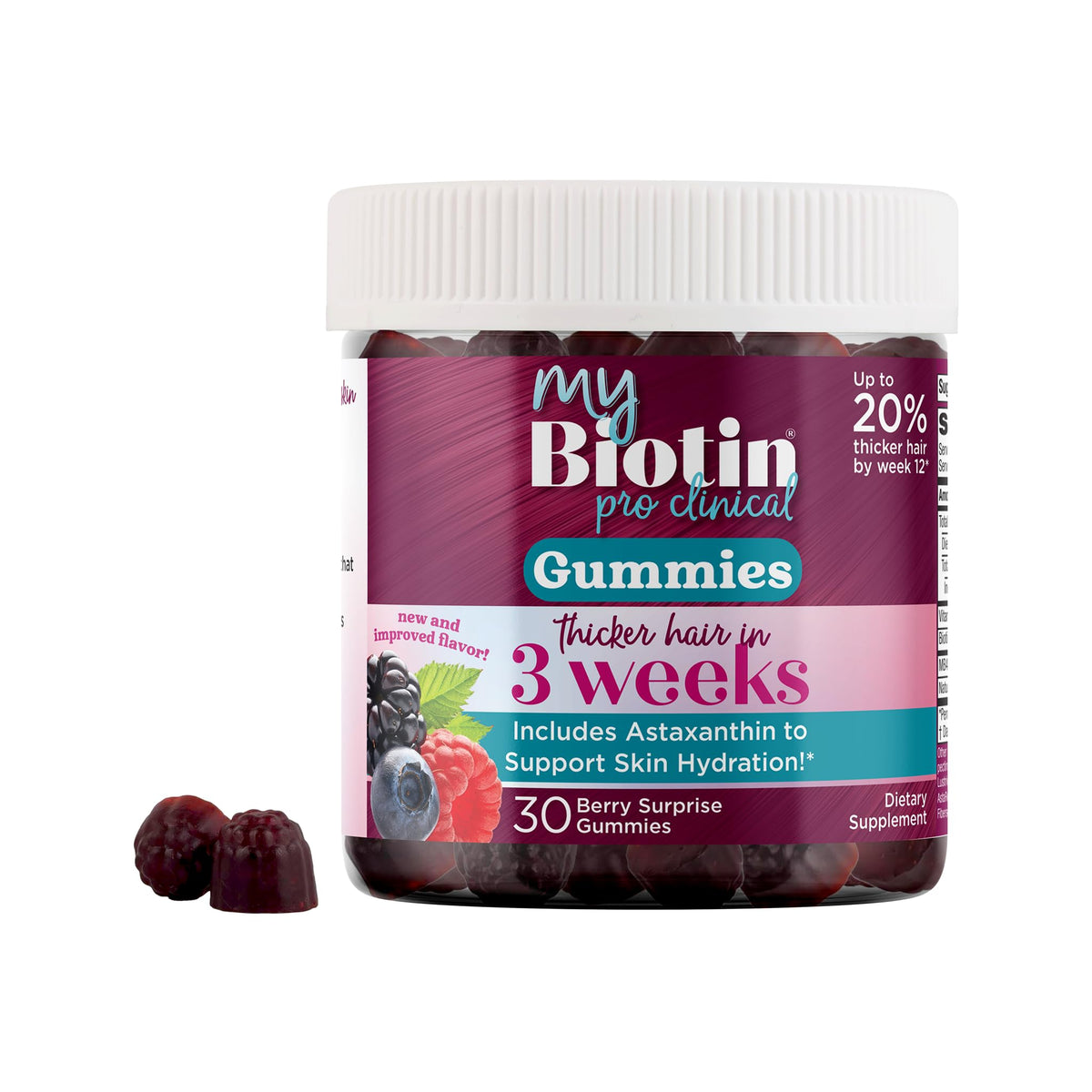 Purity Products MyBiotin ProClinical w/Astaxanthin Healthier Skin +