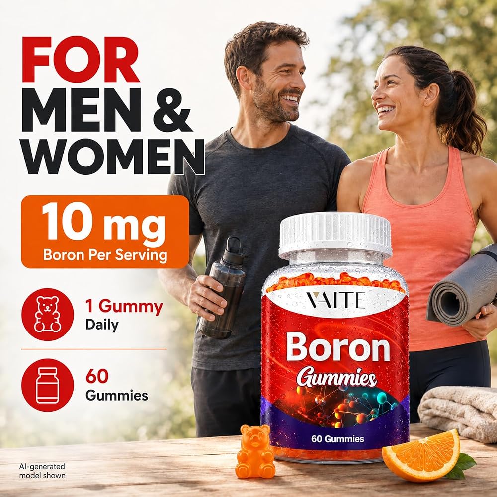 VAITE Boron Supplement 10mg Gummies for Bone Strength - 60 Chewables - image 6