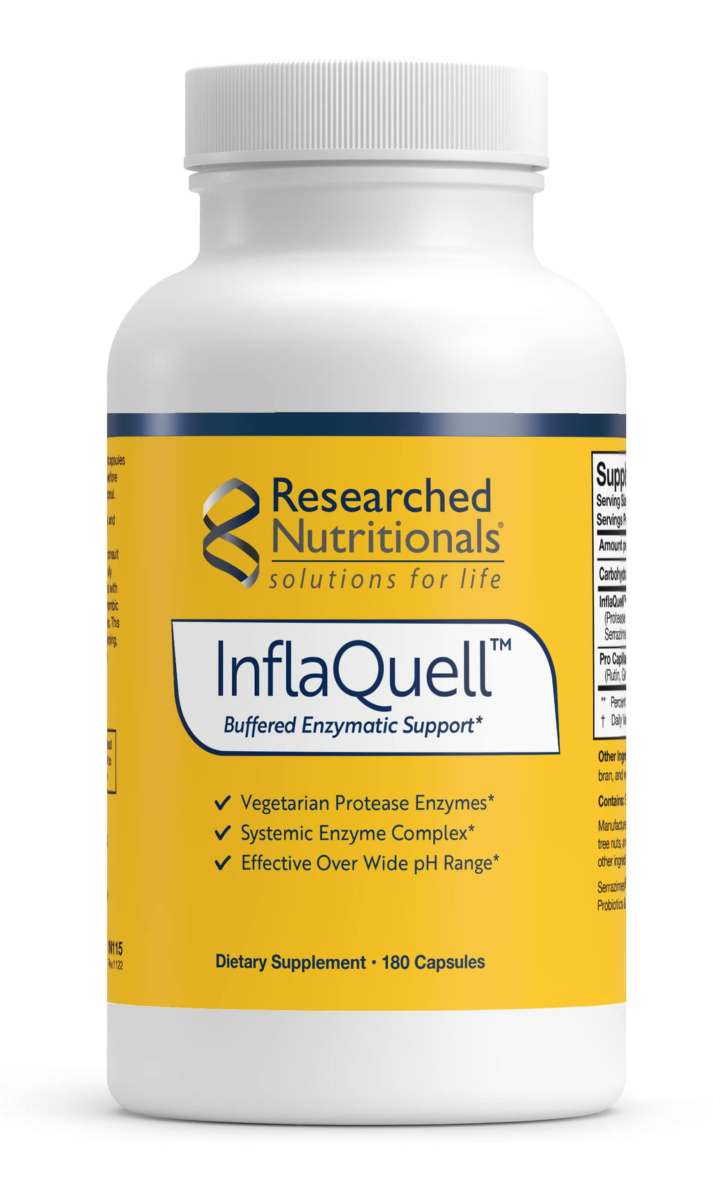 Researched Nutritionals InflaQuell Proteolytic Enzymes - 180 Capsules