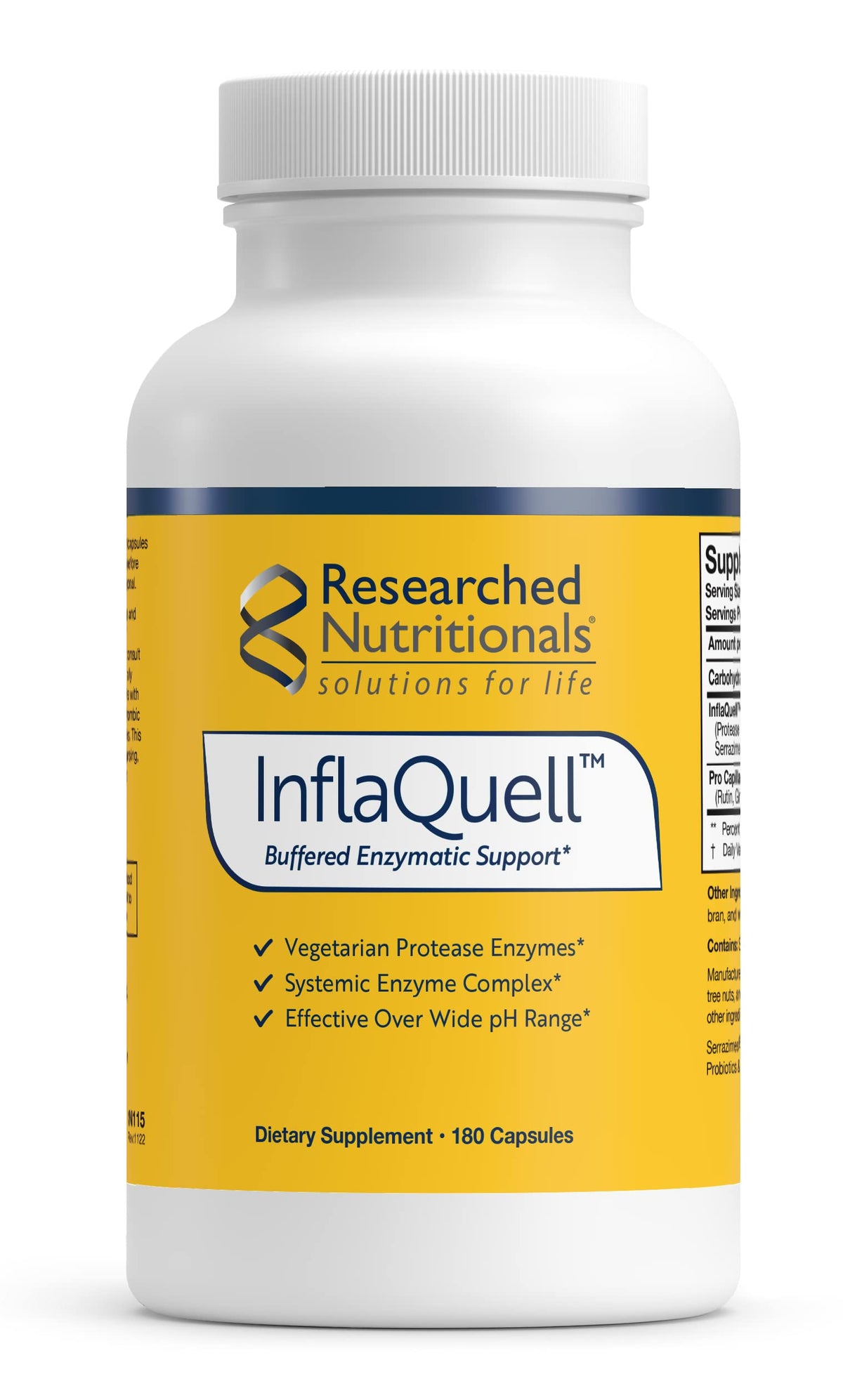 Researched Nutritionals InflaQuell Proteolytic Enzymes - 180 Capsules