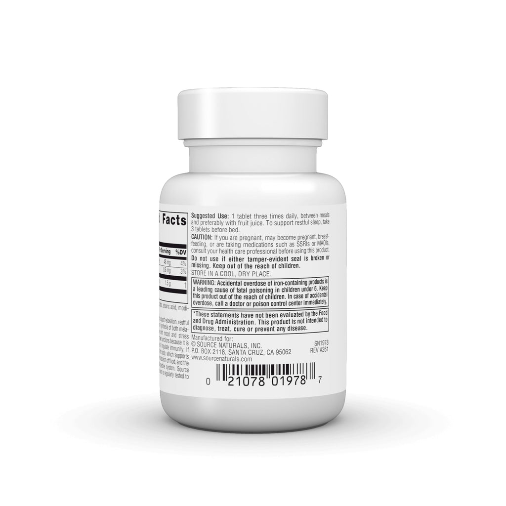 Source Naturals L-Tryptophan 500mg - 30 Tablets - image 4