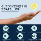 DRFOSTER Probiotics for Men Digestive Health 120 Billion CFU - 90 Capsules - image 6