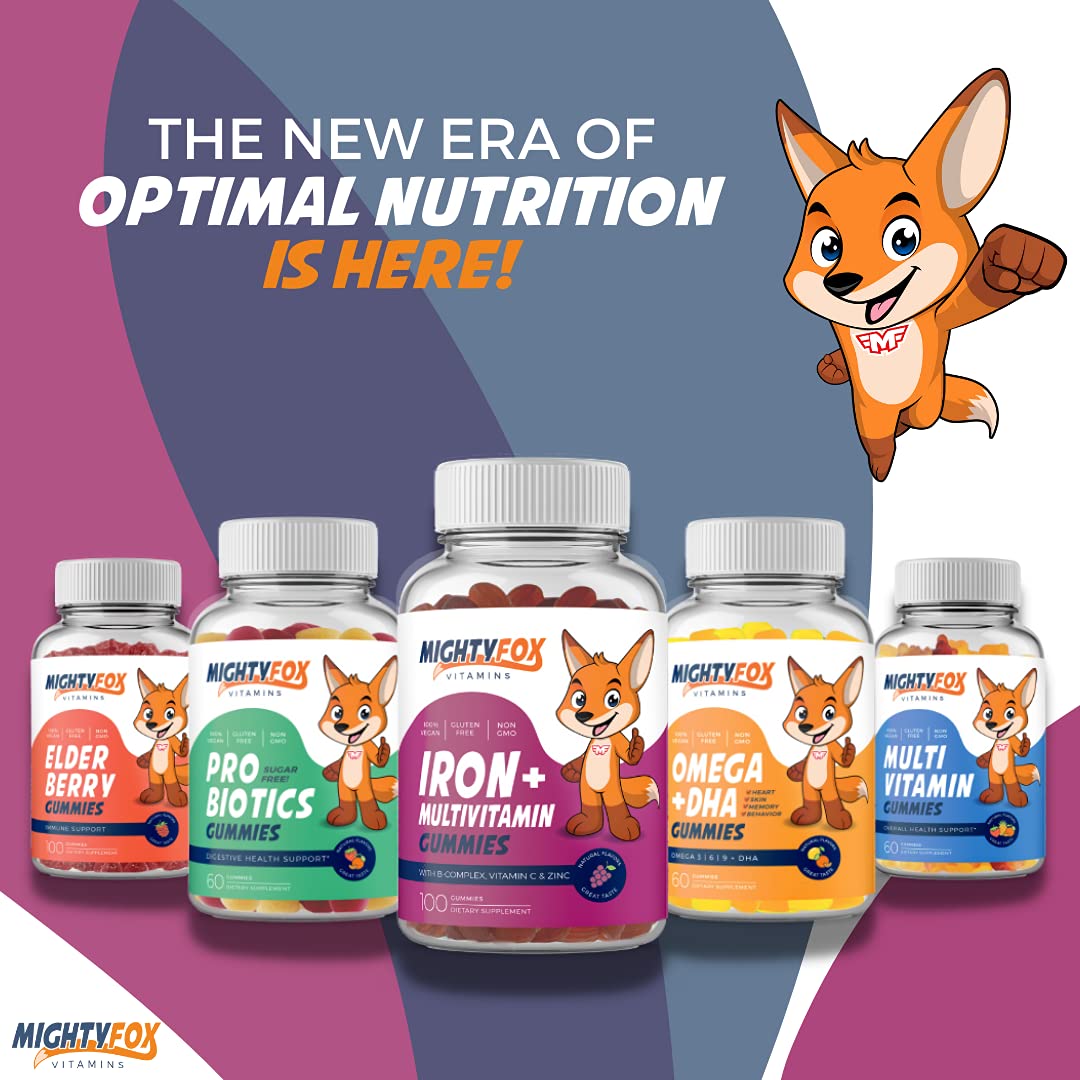 MIGHTY FOX VITAMINS Iron Gummies for Kids