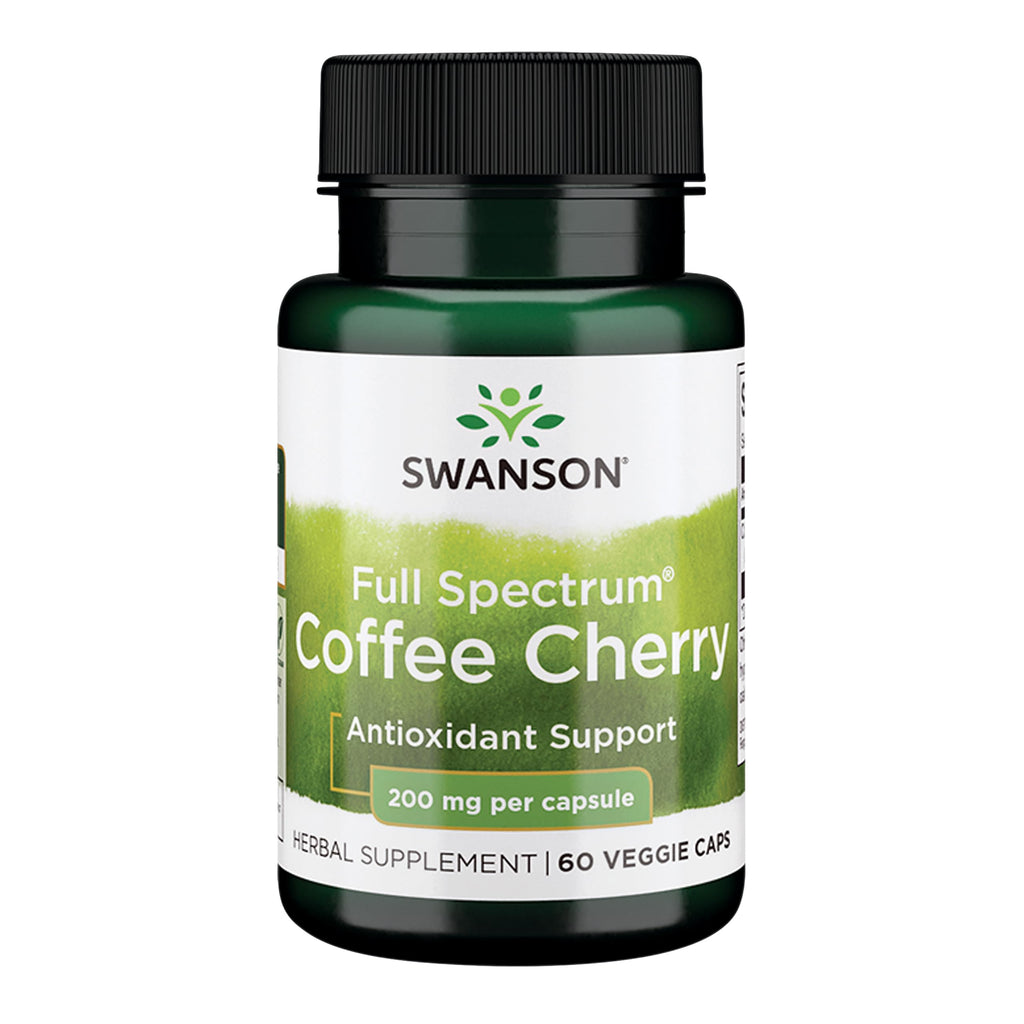 Swanson Full Spectrum Coffee Cherry 200 mg - 60 Vegetarian Capsules