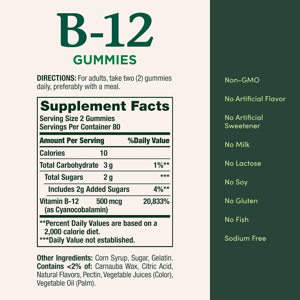 Nature's Bounty Vitamin B12 500mcg Gummies Mixed Berry - 160 Count - image 5