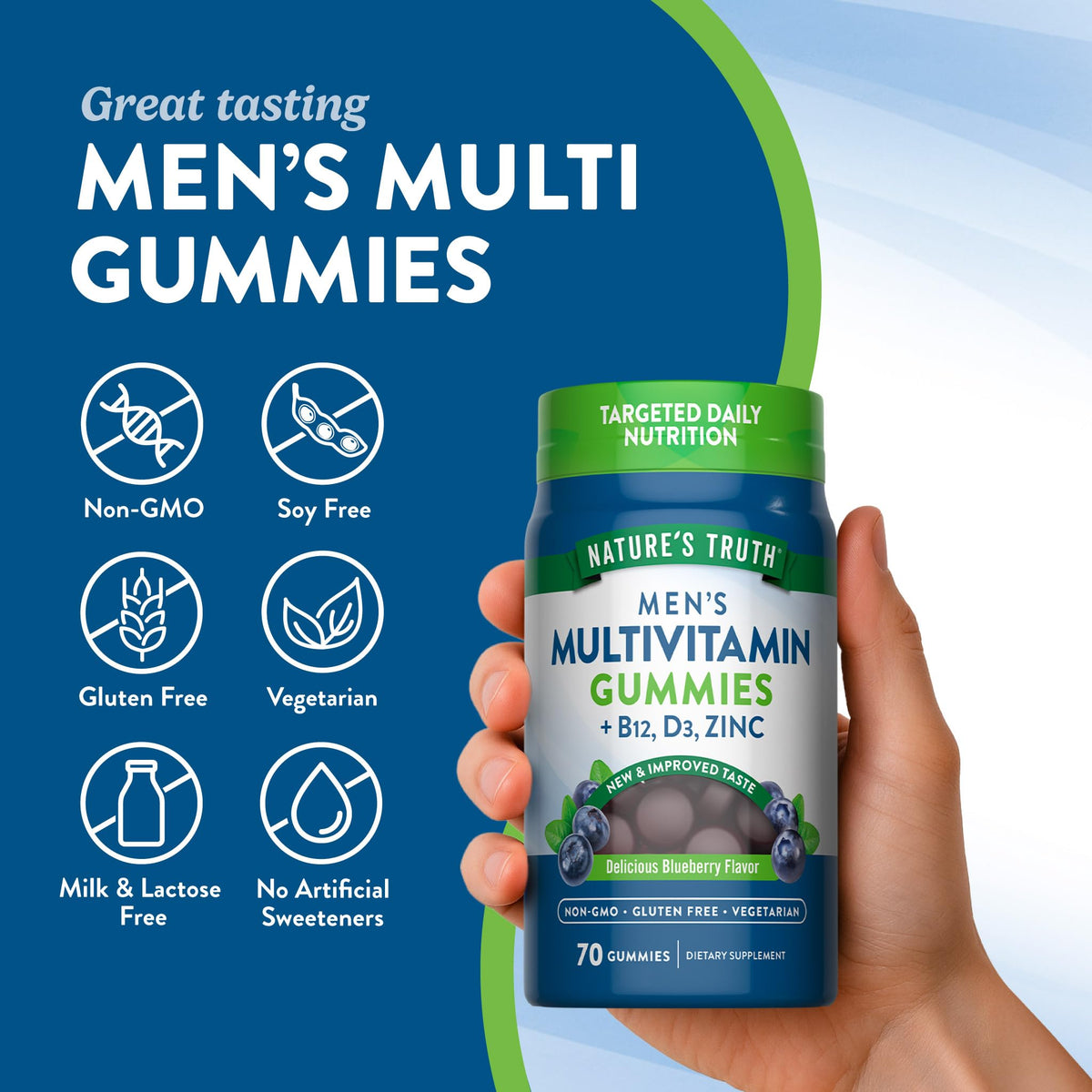 Nature's Truth Men's Multivitamin Gummies - 70 Count - image 3