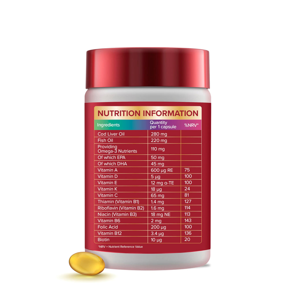 Procter & Gamble Cod Liver Oil Plus Multivitamins - 30 Capsules - image 2