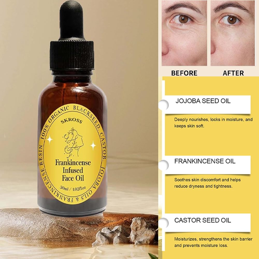 SKROSS Frankincense Infused Face Oil Anti-Aging Serum - image 3