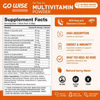 Go Wise Multivitamin Powder for Women and Men - No Water, No Pills