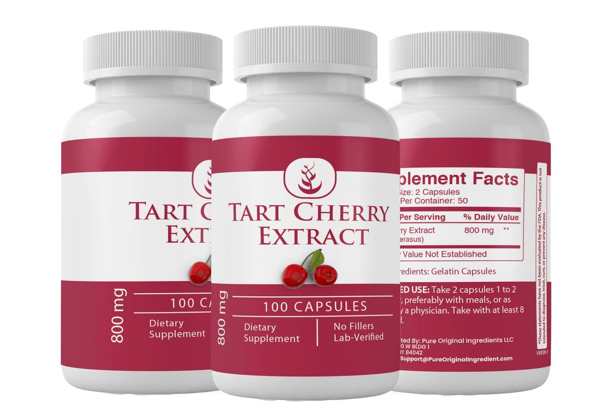 PURE ORIGINAL INGREDIENTS Tart Cherry Extract - 100 Capsules - image 4
