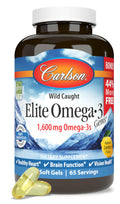 Carlson Elite Omega-3 Gems 1600 mg - 130 Softgels