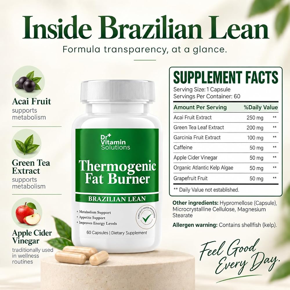 DR VITAMIN SOLUTIONS Thermogenic Fat Burner Brazilian Lean Weight